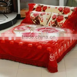 100% Polyester Printed & Super Soft Blanket Set thumbnail-1