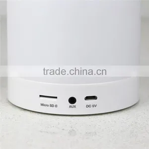 Mini Music Bluetooth Speaker Led Color Changing Smart Sensitive Touch Table Lamp thumbnail-5