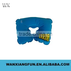 Promotion Inflatable Flocking Pillow, Car Travel Air Pillow thumbnail-2