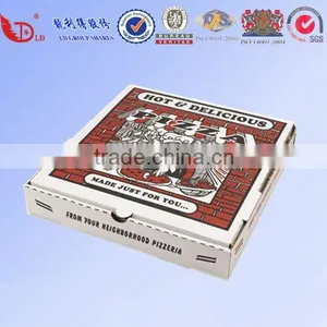 Pizza Box,2016 Wholesale Recycled Paper Pizza Box Customized Logo Pizza Box thumbnail-4