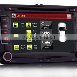 7" Digital Touch Screen Car DVD/GPS Player For VW GOLF 5 6 PASSAT CC TIGUAN Sharan EOS Caddy Jetta SEAT thumbnail-4