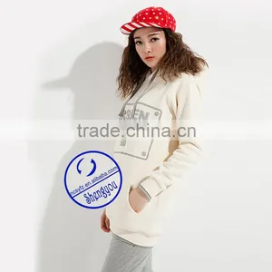 Custom Pullover Printed Long Hoodies for Women thumbnail-4