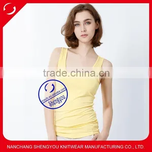 Custom Modal Cotton Plain Womens Tank Top thumbnail-1