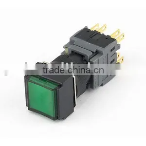 GA6-16HJ-11D CNGAD 16mm Square Momentary Maintained With Light Switch thumbnail-1