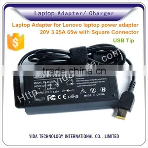 For Lenovo AC DC With Usb Lcd Laptop Adapter for Home and Car Use 20V 3.25A thumbnail-1