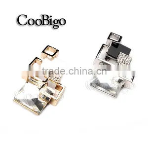 Fashion Jewelry Crystal Rhinestone Rectangular Pin Brooch Women Lady Dresses Hijab Scarf Party Gift Appreal Accessories thumbnail-1
