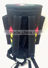 African Djembe Drums Gig Bags Pro Black Rasta Stripe thumbnail-4
