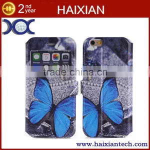 Stand Style Magnet Flip PU Leather Cartoon Paiting Pattern Soft Case For IPhone 6 6S 4.7Inch Wallet Cover for Iphone6 Phone Bags thumbnail-1