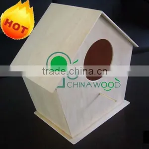 Craft Wood Bird House YDW001-C,Craft Wood Bird Home thumbnail-1