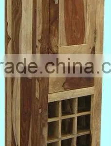 Wooden Wine Cabinet,wine Rack,bar Counter,bar Table Set,bar Cabinet,bar Unit,sheesham Wood Furniture thumbnail-2