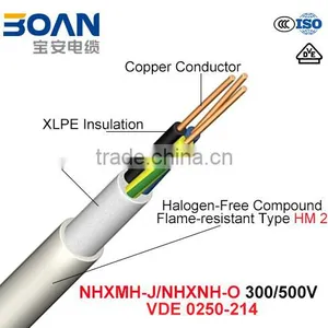 Nhxmh Electric Wire 300/500V Cu/XLPE/Lszh (LSOH) Cable VDE 0250-214 thumbnail-1