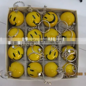 Smile Face Ball Key Ring thumbnail-1