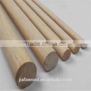 Straight Round Thick Wooden Stick Broom and Mop Sticks thumbnail-2