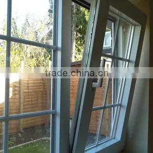 High Quality Low e Glass Upvc Tilt and Turn Window Decoreated With Grill Blind China Upvc Window Manufacture Company thumbnail-2