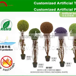 Custom Made Topiary Tree/artificial Boxwood Ball Trees for Wedding/artificial Trees for Shopwindow thumbnail-1