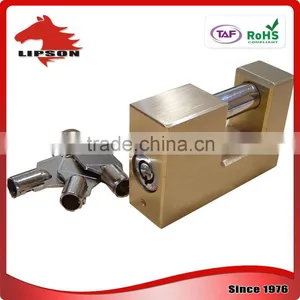 Lipson LS-200T Tubular Cylinder Rectangular Brass Padlcok thumbnail-3