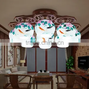 Jingdezhen Handmade Ceramic Celling Light Ceiling Lights Fixtures thumbnail-1