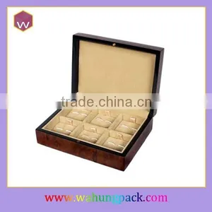 Wooden Cuff Links Set Box, Custom Cufflink Box thumbnail-2
