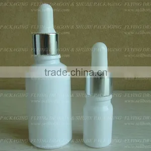 15ml,30ml,White Colored Glass Dropper Bottle thumbnail-1