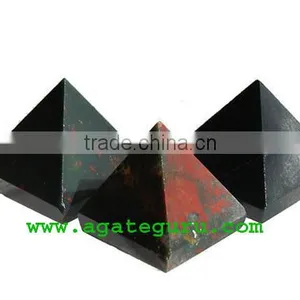 Bloodstone Crystal Pyramid : Wholesale Pyramids Khambhat Supplier thumbnail-1