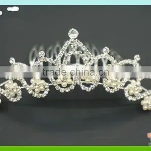 Wholesale Bling Bling Rhinestone Wedding Crowns thumbnail-3