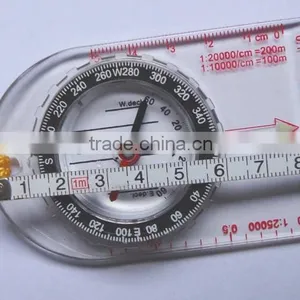 Outdoor Sports Gift Plastic Compass for Kids Hiking and Camping With Rope thumbnail-3