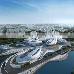 Fiber Glass Reinforced Concrete GRC GFRC Panel for Exterior Wall Facade (hotel,theatre,stadium,museum,airport,Exhibition Center) thumbnail-1