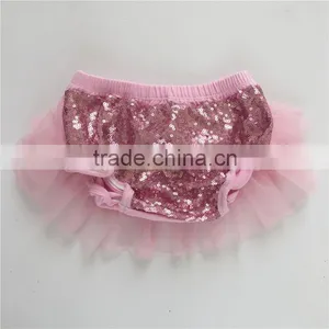 Popular in USA Baby Clothing Wholesale Cotton Baby Bloomers With Chiffon Ruffle thumbnail-1