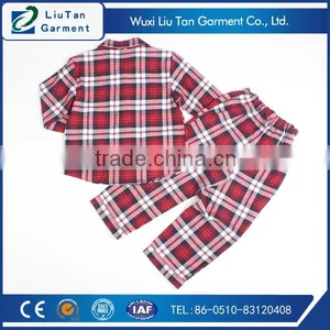 Fancy Red Plaid Children Cotton Sleepwear thumbnail-2