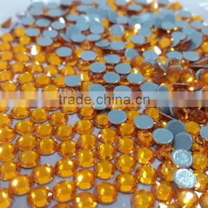 Low Defect Super Shining Dmc Topaz Color Ss20 Hot Fix Stone thumbnail-3