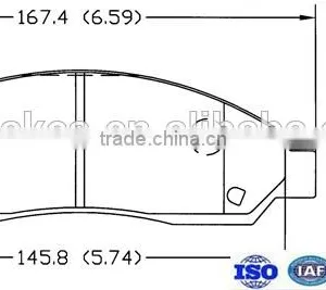 FMSI D1039-7943 OEM Standard Car Brake Pads Auto Parts Brake Pad Better Price From Factory thumbnail-1