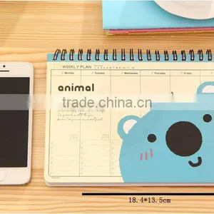School Diary Notebook Paper Spiral Novelty Notepad Journal Planner Day Scheduler Mini Cute Notebook Stationery 2016 thumbnail-5