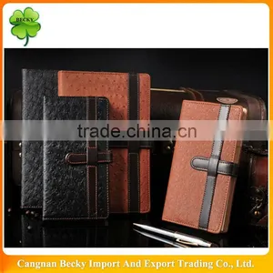 New Colorful Cover Decorative pu Leather Writing Notepad Manufacturer for Office or Student thumbnail-1