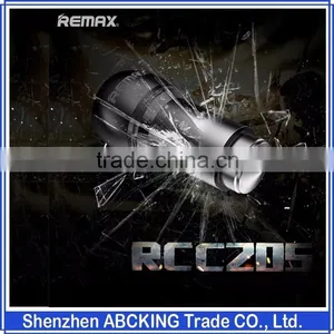 New Design Remax 2016 With Safety Hammber Function 2.4A 2 USB Metal Bullet Car Charger thumbnail-1