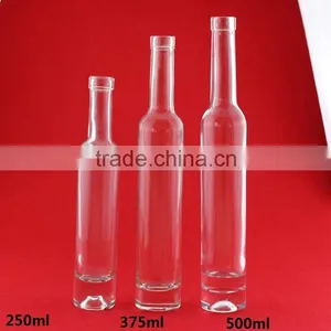 Handcraft Glass Bottle Custom Shape Fruit Juice Glass Bottle 300ml Frosted Glass Bottle thumbnail-1