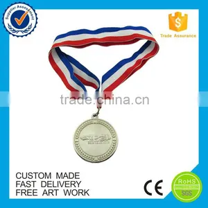 OEM Eco-friendly Metal Souvenir Custom Silver Sport Medal thumbnail-1