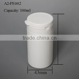 100ml PE Plastic Jar for Personal Care Flip Top Cap Are Available thumbnail-5