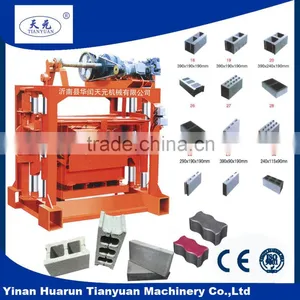 QTJ4-40 Semi Automatic Solid Brick Making Machine thumbnail-1