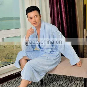 Wholesale Bamboo Fiber Mens Nightgown Made in China thumbnail-1