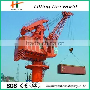 360 Degree Rotation Offshore Pedestal Port Crane thumbnail-5