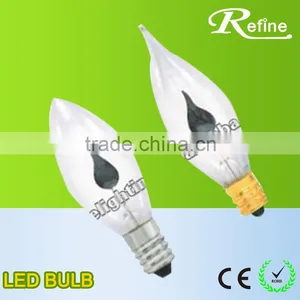 E14 or E27 C35 Candle Flame Light Bulbs thumbnail-4