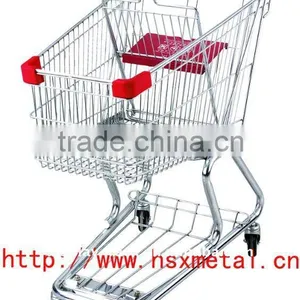 Metal Supermarket Shopping Cart Trolley Zinc Plate thumbnail-1
