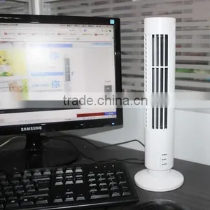 2015 Summer YK-1208 Classic Black / White Mini Portable USB 5V Plastic Tower Fan thumbnail-1