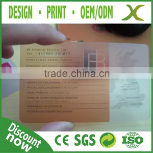 Free Design~~!! Best Material High Quality Business Card Transparent/ Transparent Pvc Card thumbnail-4