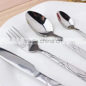 Embossed Stainless Steel Cutlery Set 24 Pieces(KX-S152) thumbnail-6