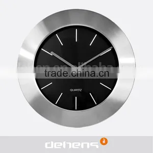 DEHENG Aluminum Round Simple Design Modern Wall Clock for Promotion thumbnail-1