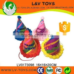 Beauty Fluff Ball Birthday Party Hat for Kids thumbnail-4