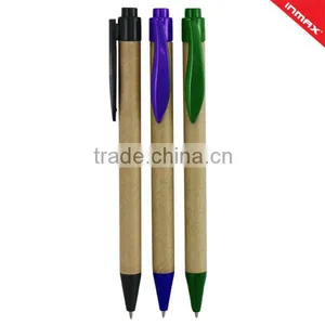 Eco Recycled Craft Paper Ball Pen for Office and Promotion thumbnail-1