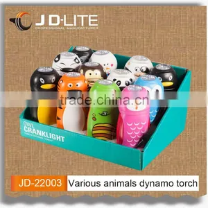1 LED Various Animals Novelty and Cute Designs Dynamo Torch Hand Charge Torch Light thumbnail-1