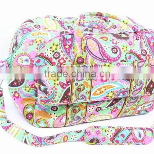 Z103 QUILTED COTTON DIAPER BAG MOMMY BAG TRAVEL BAG Washable Diaper Bag thumbnail-1